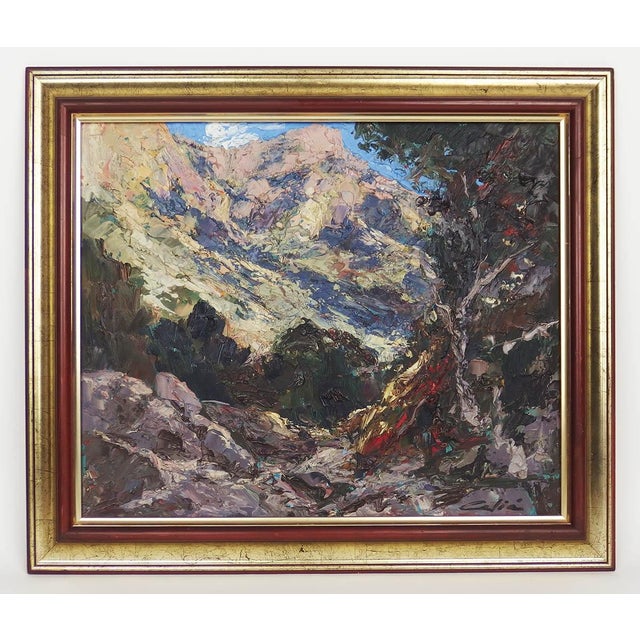 Bernardino Celia Colomb, La Calobra, 1970, Oil Painting, Framed For Sale - Image 9 of 9