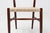 1960s Vintage Belgian Teak Dining Chairs with Braided Rope Seat, 1960s, Set of 2 For Sale - Image 5 of 15