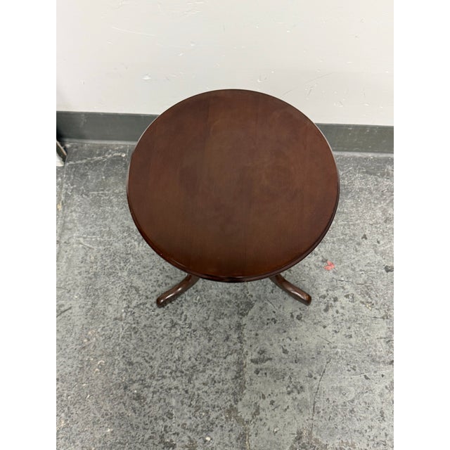 Bombay Company Round Tripod Pedestal Accent Table, Dark For Sale - Image 4 of 12