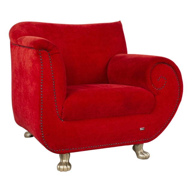 Gaudi Fabric Chair in Red from Bretz For Sale