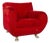 Gaudi Fabric Chair in Red from Bretz For Sale