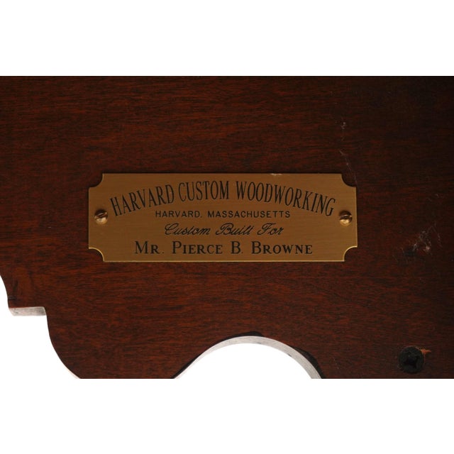 Harvard Bench Made Cherry Scallop Top Tea Table For Sale - Image 14 of 14