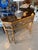 Vintage Brighton Style Rattan Woven Cane Tortoise Demi Lune Console Table For Sale - Image 12 of 12