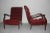 Set of Italian Red Velvet and Walnut Lounge Chairs from Arredamenti Corallo, 1950s For Sale - Image 10 of 10
