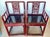 Antique Qing Dynasty Chinoiserie Fretwork Bamboo Rose Chairs a-Pair For Sale - Image 4 of 17