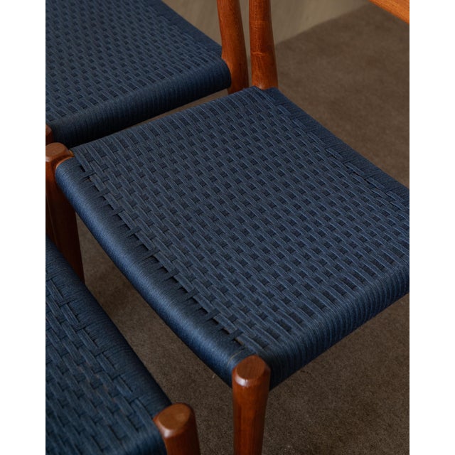 Danish Modern Teak Dining Chairs Model 77 by Niels Otto Møller for j.l. Møllers Møbelfabrik, Denmark, 1960s, Set of 6 For Sale - Image 18 of 18