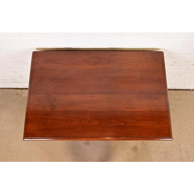 Stickley Georgian Solid Cherry Wood Nightstand or Bachelor Chest For Sale - Image 14 of 17