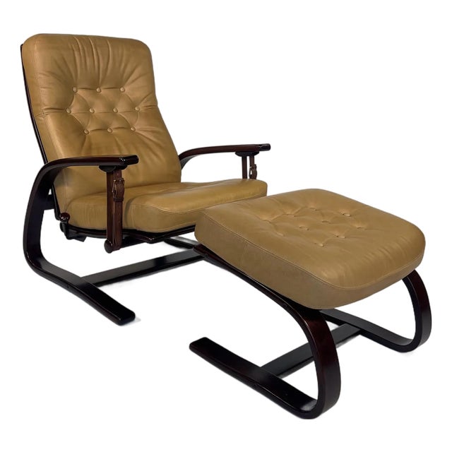Westnofa Panter Lounge Chair & Ottoman by Arnt Lande For Sale