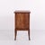 Bedside Table in Dark Wood with Brass Mounts and Tapered Legs, 1940s For Sale - Image 4 of 12