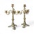 Art Nouveau Early 20th Century Bronze Pair of Candelabras For Sale - Image 3 of 4