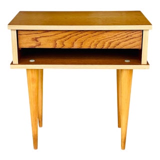 Mid-Century Modern Oak Nightstand, 1960s For Sale
