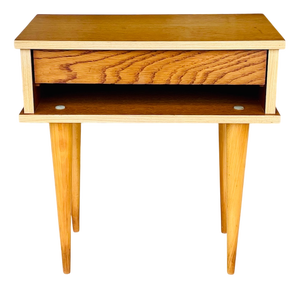 Mid-Century Modern Oak Nightstand, 1960s
