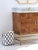 Traditional Matthew Izzo Home - Hand Painted Square Scalloped Edge Regency Wastebasket For Sale - Image 3 of 3