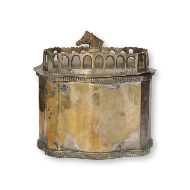 Antique English Equestrian Tobacco Box For Sale - Image 4 of 6