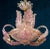 Art Deco Pink Ninfea Murano Glass Chandelier from Barovier, Italy, 1940 For Sale - Image 3 of 10