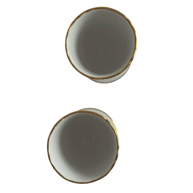 Late 20th Century Pair of Late 20th Century Meissen Egg Cups, Morning Glory & Daffodils For Sale - Image 5 of 10