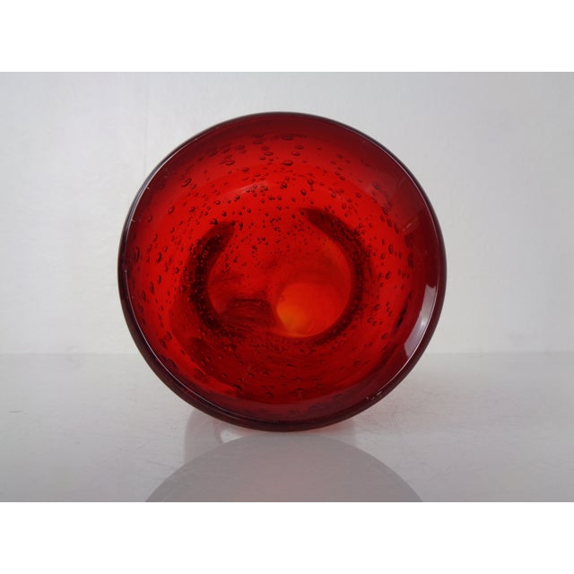 Red Murano Glass Vase, Italy, 1960s For Sale - Image 17 of 18