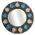 Mirror with Spike Pattern, 1960s For Sale