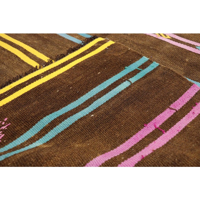 Mid 20th Century Vintage Turkish Kilim Rug - 07'00 X 11'07 For Sale - Image 5 of 6