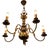Five-Armed Flemish Chandelier in Brass For Sale