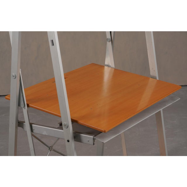 Silver Postmodern Banco Plus Shelf Desk by Raul Barbieri for Rexite, Italy, 2000s For Sale - Image 8 of 13