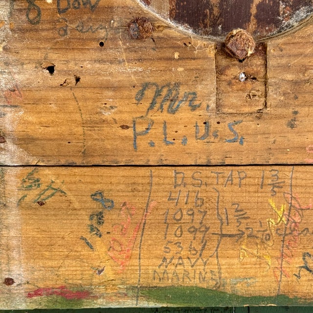 Early 20th Century The Gas Attendant's Primitive Green Assembled Cupboard For Sale - Image 15 of 18