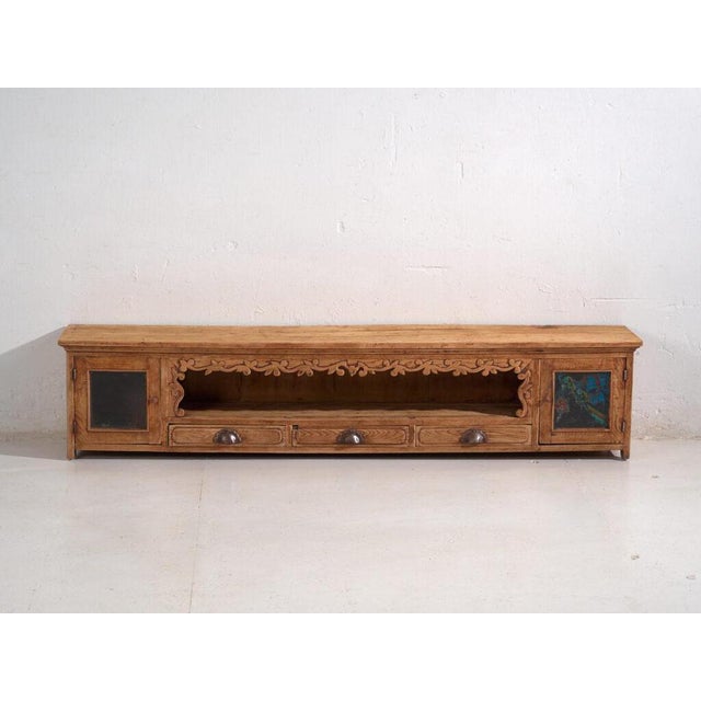 Antique Painted Panel Sideboard For Sale - Image 6 of 13