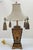 Tan Vintage Faux Bamboo Monkey & Palm Tree Table Lamp W/Pagoda Shaped Shade For Sale - Image 8 of 12