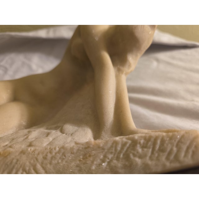 1060's "The Awakening " Vincent Glinsky Stone Composite Sculpture For Sale In South Bend - Image 6 of 12