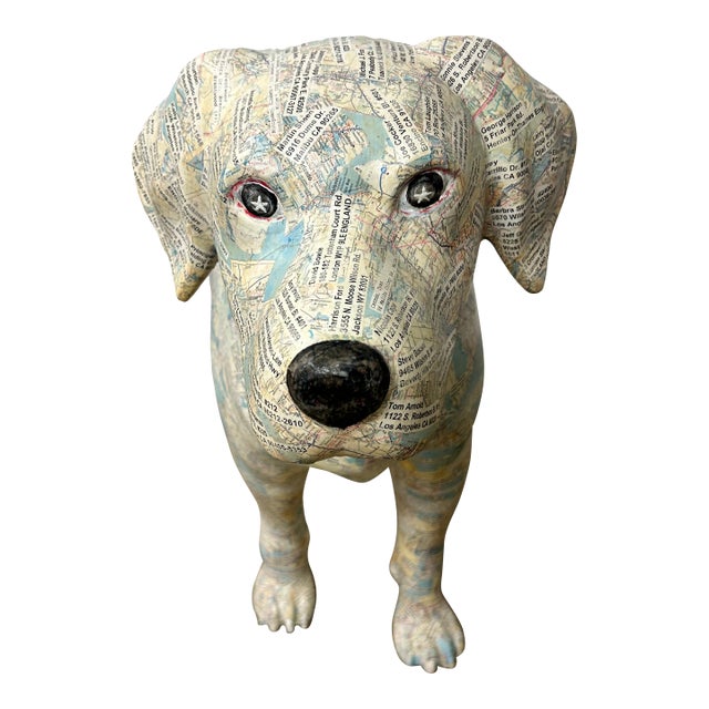 Life-Size Celebrity Collage Labrador Dog Sculpture, Sun Valley, C. 2001 For Sale