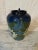 Beautiful glazed terracotta vase dating from the 1940s from Fauquet in Bonneville. Double handles. Decorated with white...