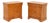 Pair of Louis Philippe Style Maple Wood Bedside Cabinets For Sale