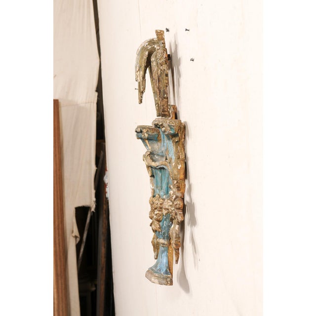 18th Century 18th C. Italian Wall Mounted Urn Fragment For Sale - Image 5 of 9