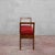 Small Wooden Bench Upholstered in Red Art Deco Velvet, 1940s For Sale - Image 6 of 18