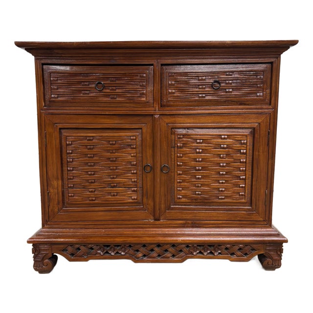 Vintage Indonesian Storage Cabinet For Sale