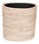Artifacts Rattan Oval Waste Basket with Metal Liner in White Wash - 11" For Sale