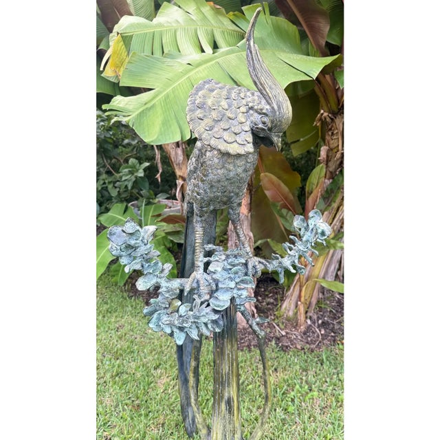 Mid 20th Century Mid 20th Century Monumental Signed Bronze Phoenix Sculpture by P. J. Moser – 68" Tall For Sale - Image 5 of 16