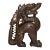 Antiqued Bronze Mythical Beast Sculpture - Dragon Figure Desk Decor For Sale