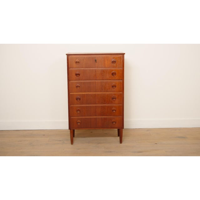 Vintage Danish Chest of Drawers in Teak For Sale - Image 10 of 10