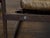 Pair of Mid 20th Century Industrial Iron Sling Transat Chairs with Brown Leather For Sale - Image 4 of 12