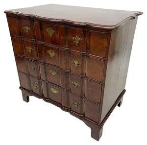 18th Century Dutch Organ Curved Chest of Drawers