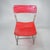 Metal Vintage 1970s Red Perforated Mesh & Chrome Stacking Dining Chairs – Set of 3 For Sale - Image 7 of 10