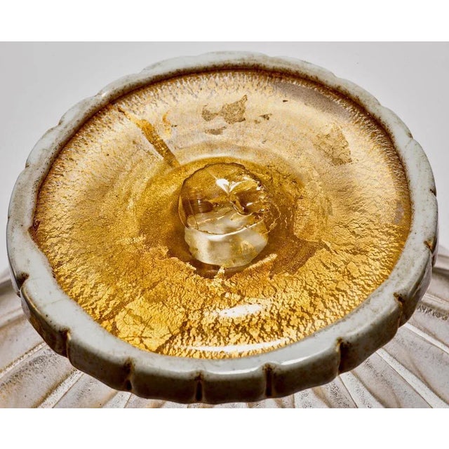 Footed Bowl with Gold Leaf & Grapes by Ercole Barovier for Barovier, Toso & Co., 1949 For Sale - Image 11 of 12