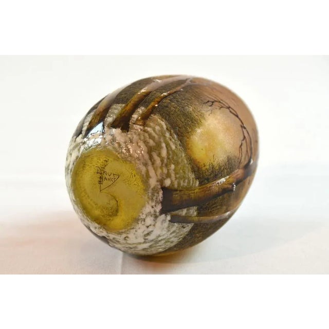 Vaso Winter Landscape by Jean Daum for Daum, 1890s For Sale - Image 6 of 7