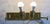 Metal Vintage Brass Double Swing Arm Light Fixture For Sale - Image 7 of 11
