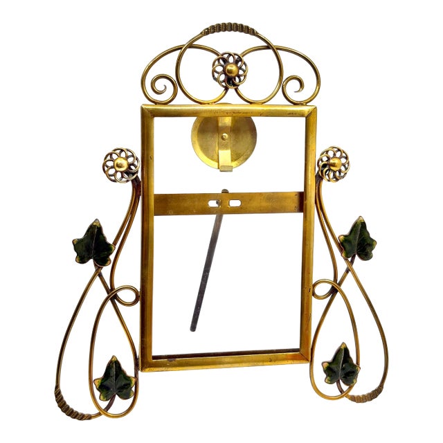Antique Art Nouveau Whiplash Ivy Picture Frame For Sale