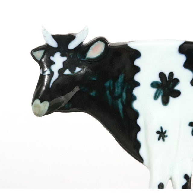 Contemporary Maria Superior Porcelain Model of "Sweet Basil", a Model of a Cow For Sale - Image 3 of 16