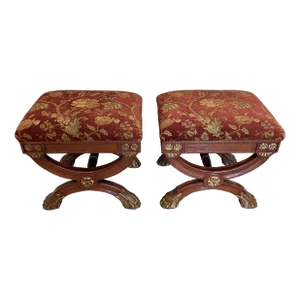 Pair of Lion Paw Benches