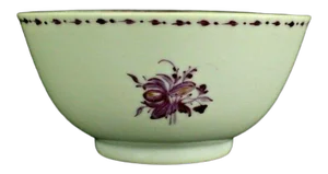 18th Century Qianlong Mulberry Flowers Porcelain Cup
