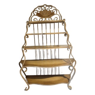 Vintage 1990s Ethan Allen Legacy Collection French Country Baker's Rack / Etagere For Sale